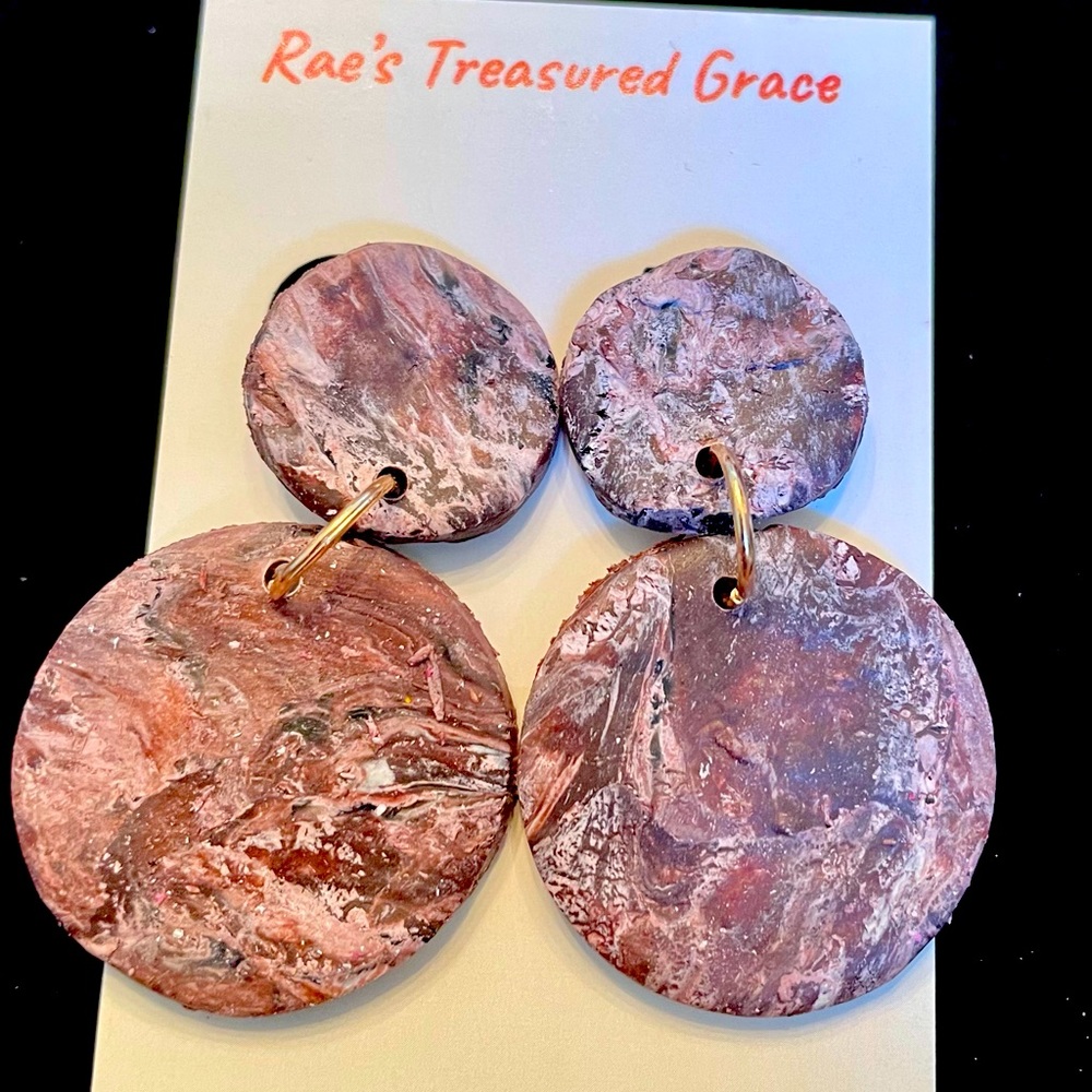 Polymer clay earrings